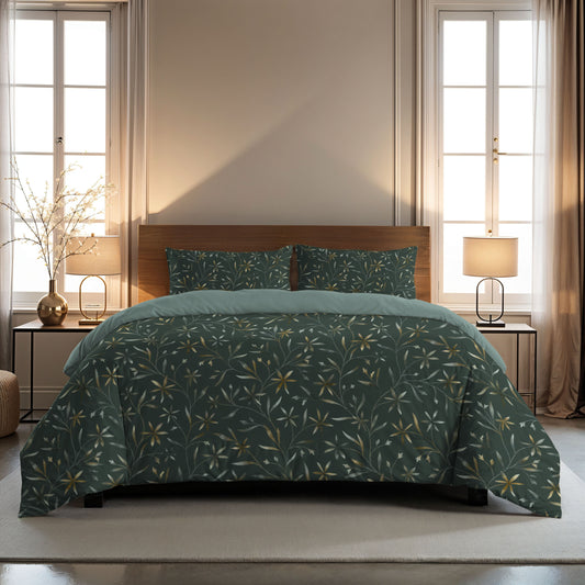 Couette Zelesta Comfort Design Sans Coutures - Delicate Floral Green