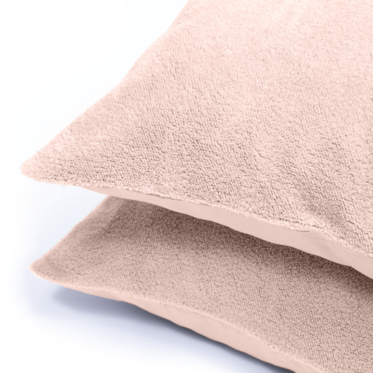 Zelesta Taie d'Oreiller Teddy Lot de 2 - Rose