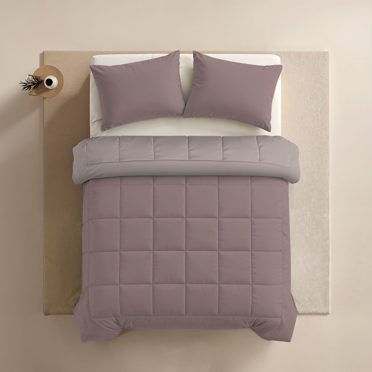 Zelesta Comfort Duo 4-Season Duvet - Pink & Light Pink