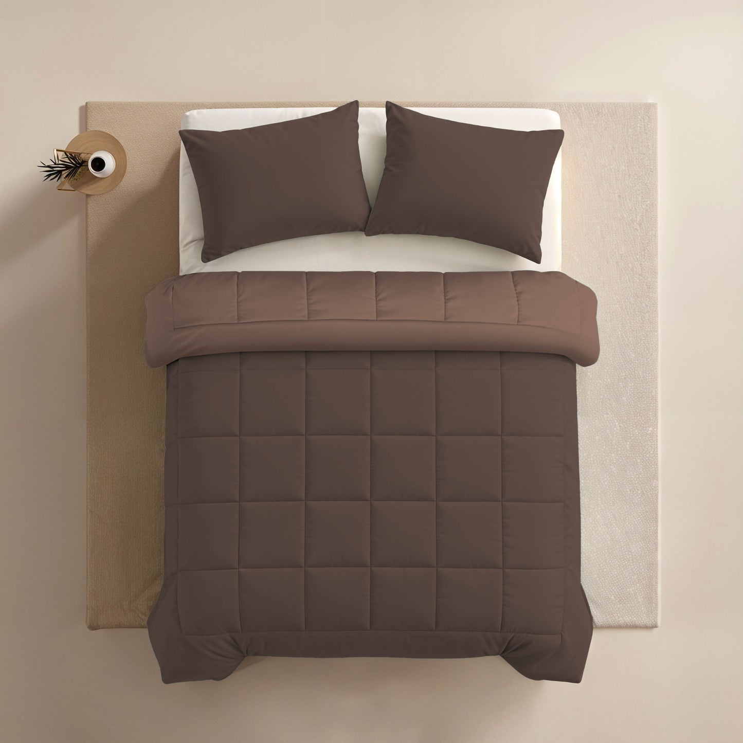 Zelesta Comfort Duo Duvet - Chocolate Brown & Mocha