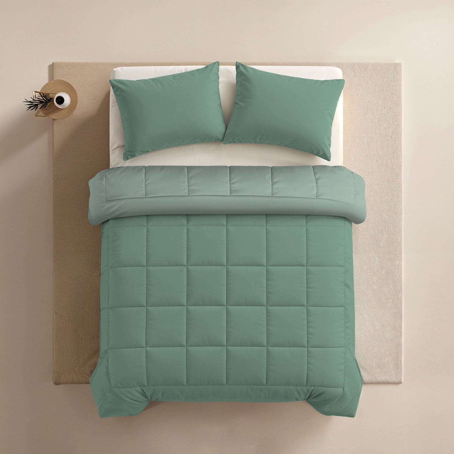 Zelesta Comfort Duo Duvet - Mint Green & Light Green