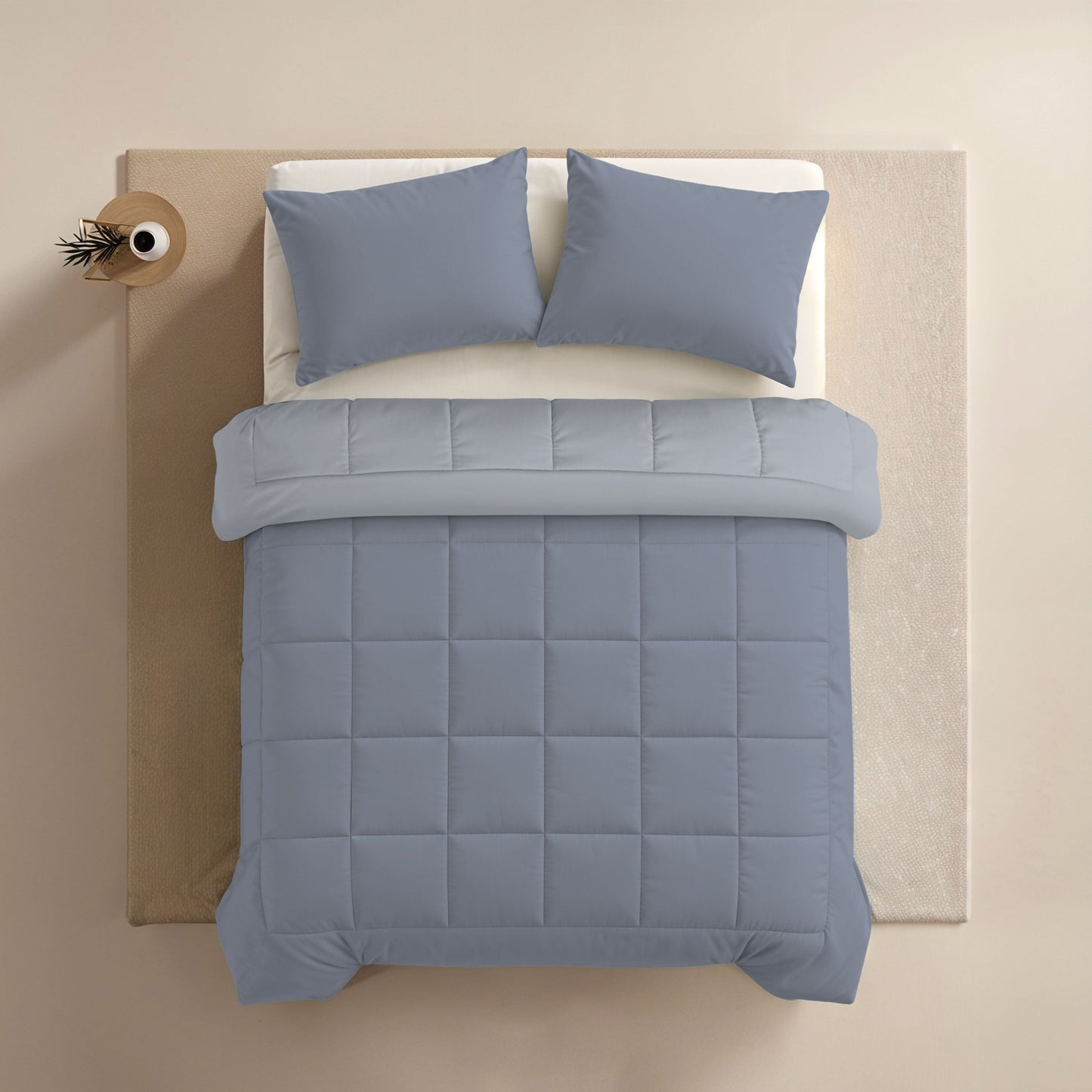 Couette d'été Zelesta Comfort Duo - Bleu Glacé & Bleu Doux