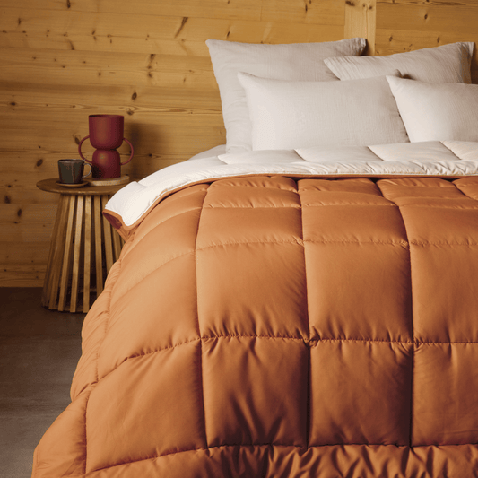 Zelesta Everyday Duo Summer Duvet - Bronze Brown & Linen