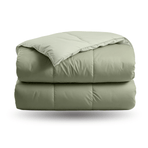 Zelesta Deluxe Duo Couette Coton Percale - Vert Olive & Menthe