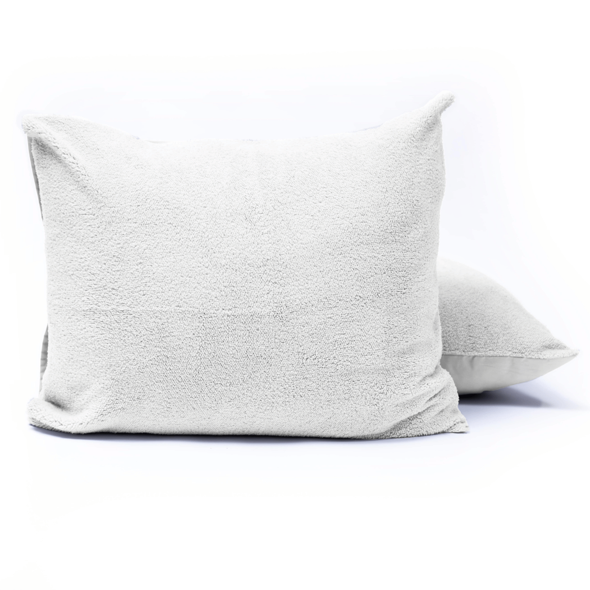 Zelesta Taie d'Oreiller Teddy Lot de 2 - Blanc
