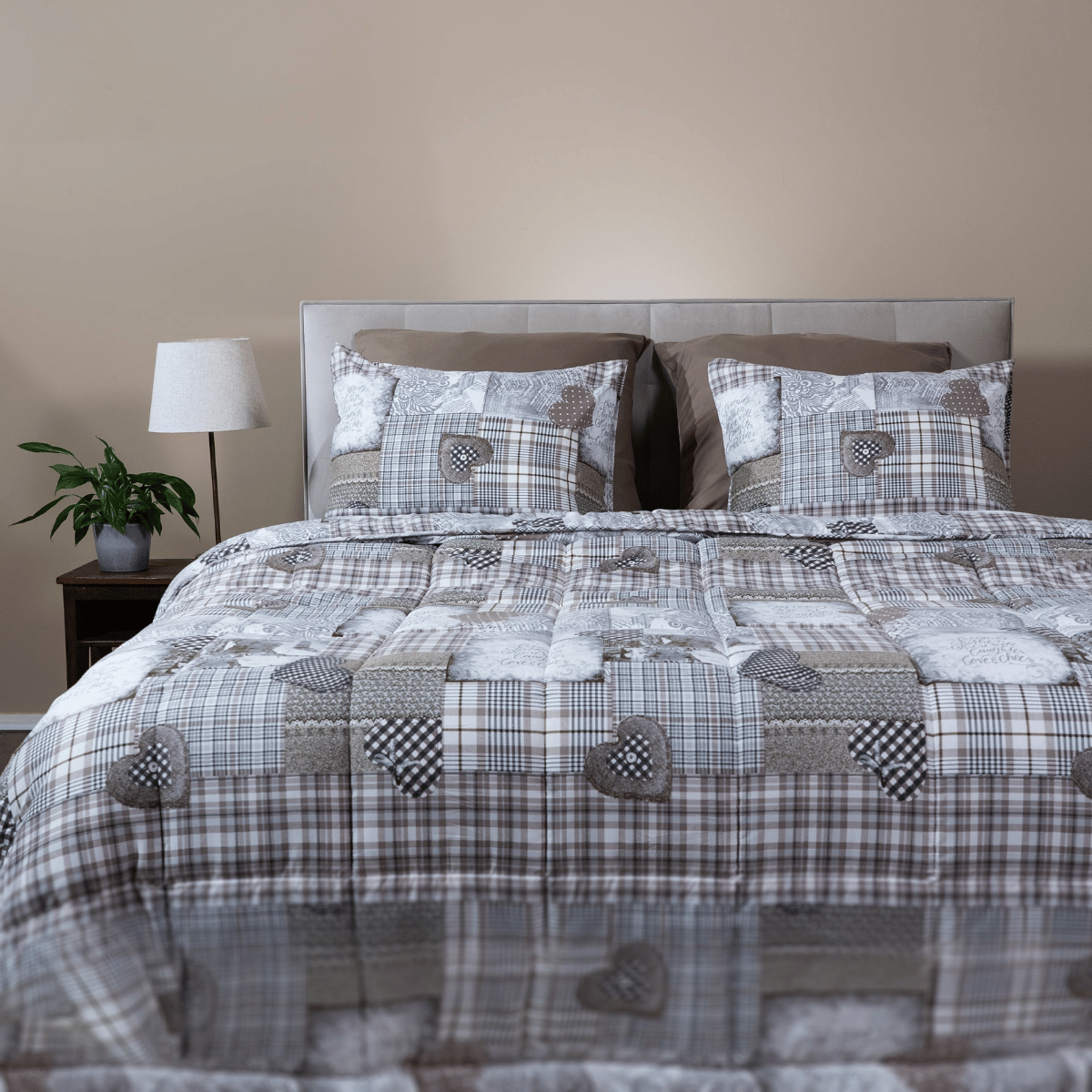 Zelesta Comfort Design Duvet - Patchwork Hearts