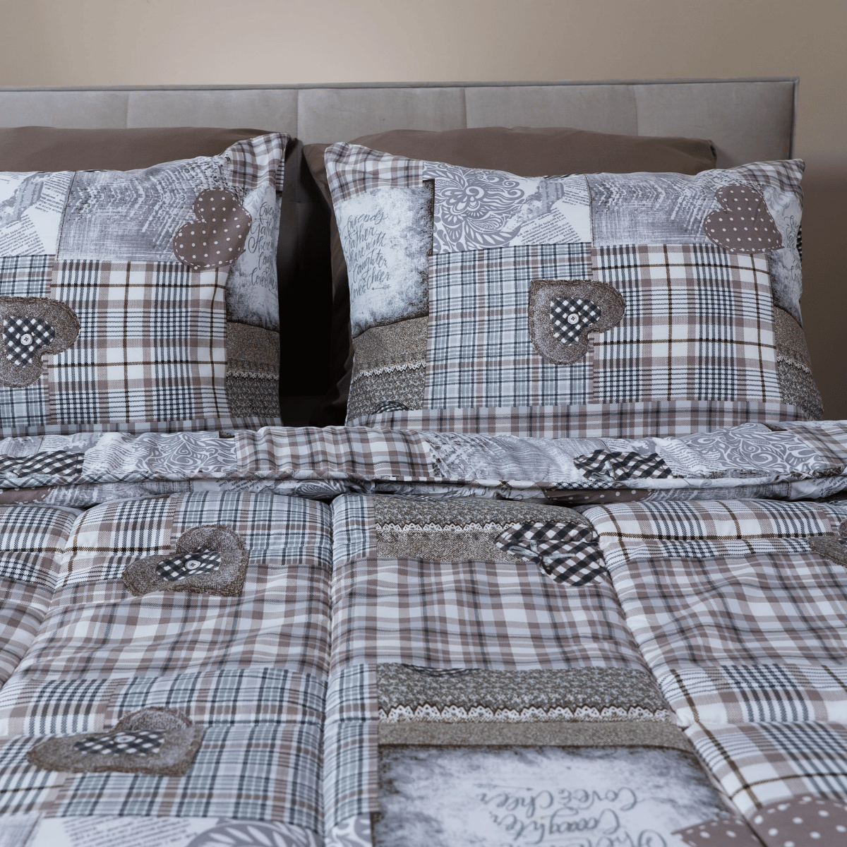 Zelesta Comfort Design Summer Duvet - Patchwork Hearts