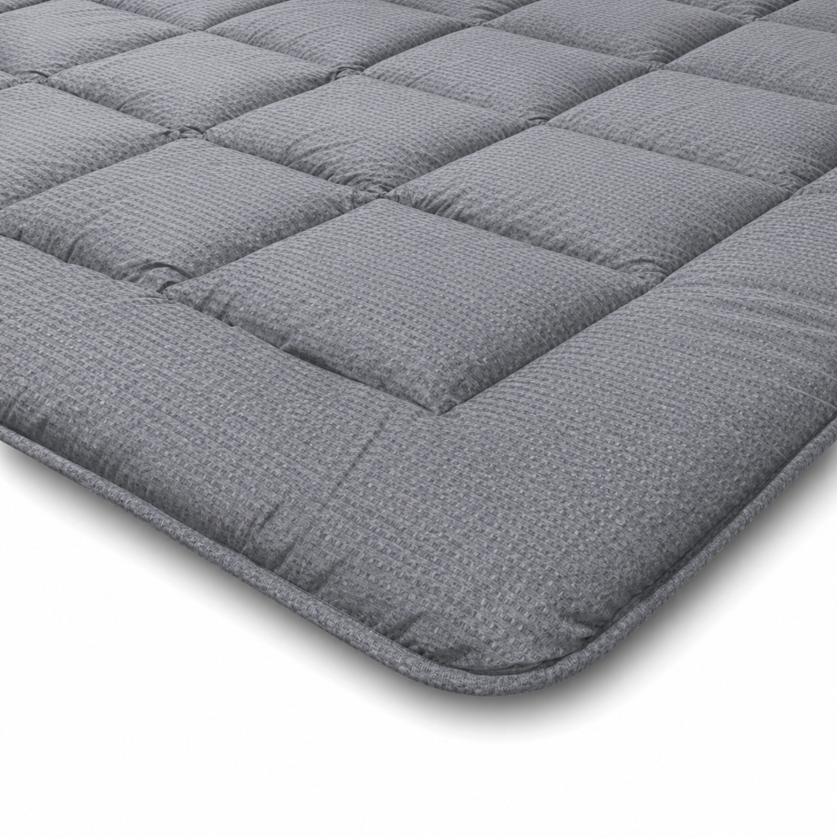 Zelesta Comfort Structure Seersucker Duvet - Grey & Light Grey