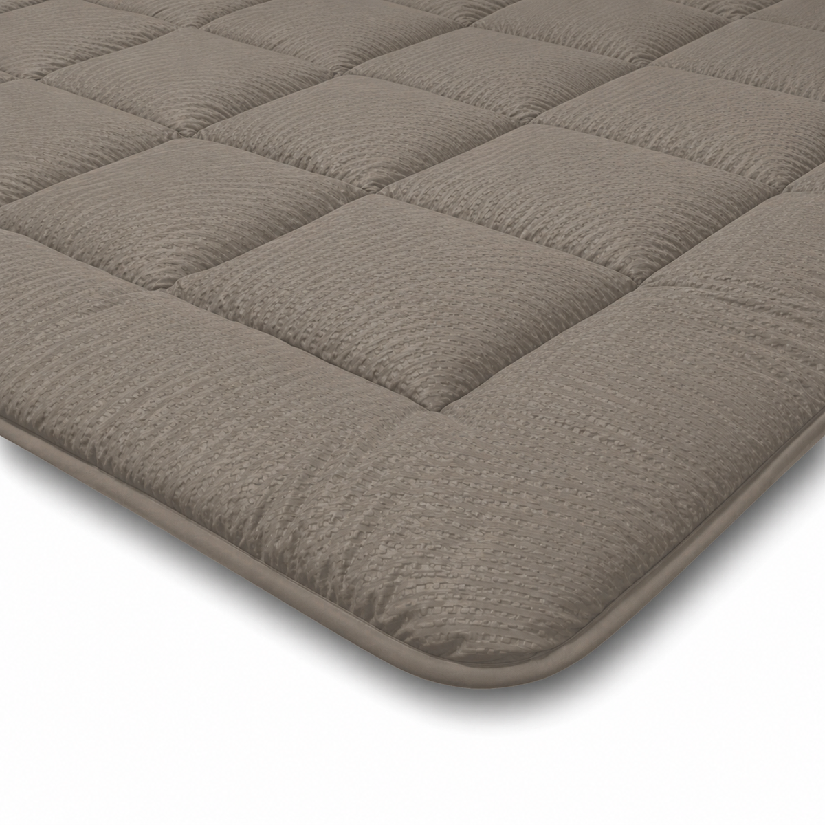 Zelesta Comfort Structure Seersucker Couette - Taupe & Beige