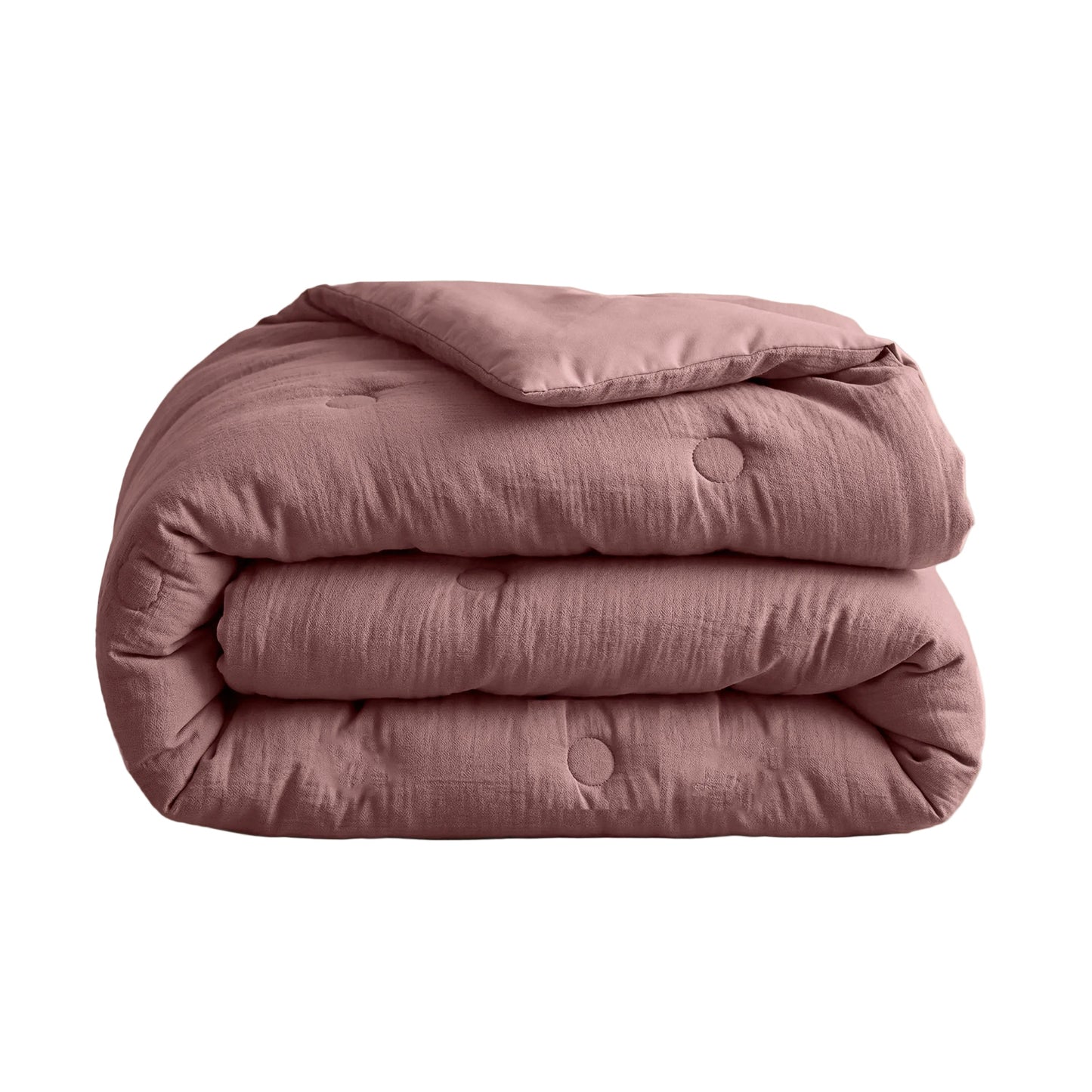 Zelesta Deluxe Cotton Muslin Duvet - Dusty Pink