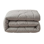 Zelesta Special Flannel Luxe Duvet - Taupe & Grey