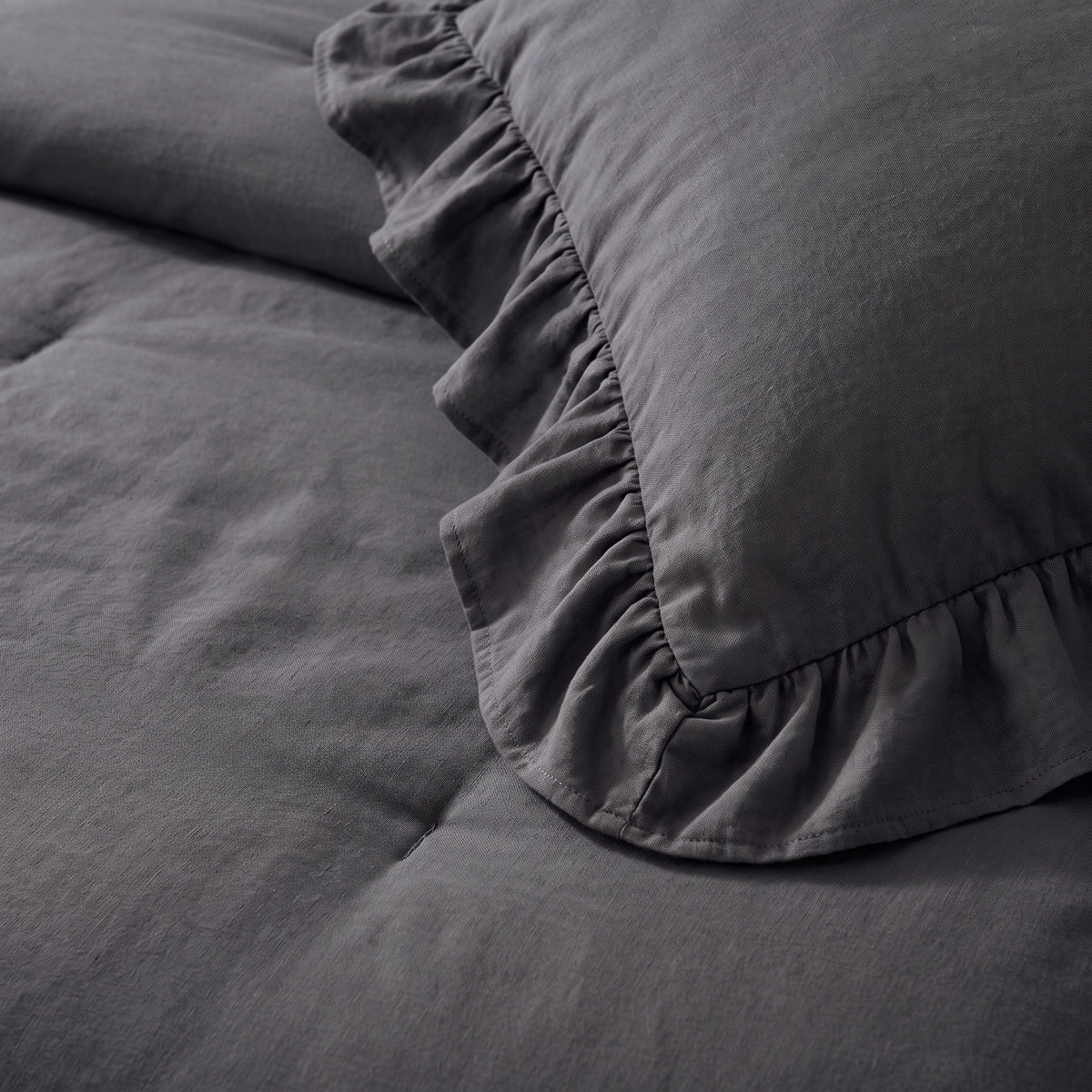Zelesta Everyday Ruffles Duvet - Anthracite