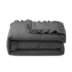 Zelesta Everyday Ruffles Duvet - Anthracite