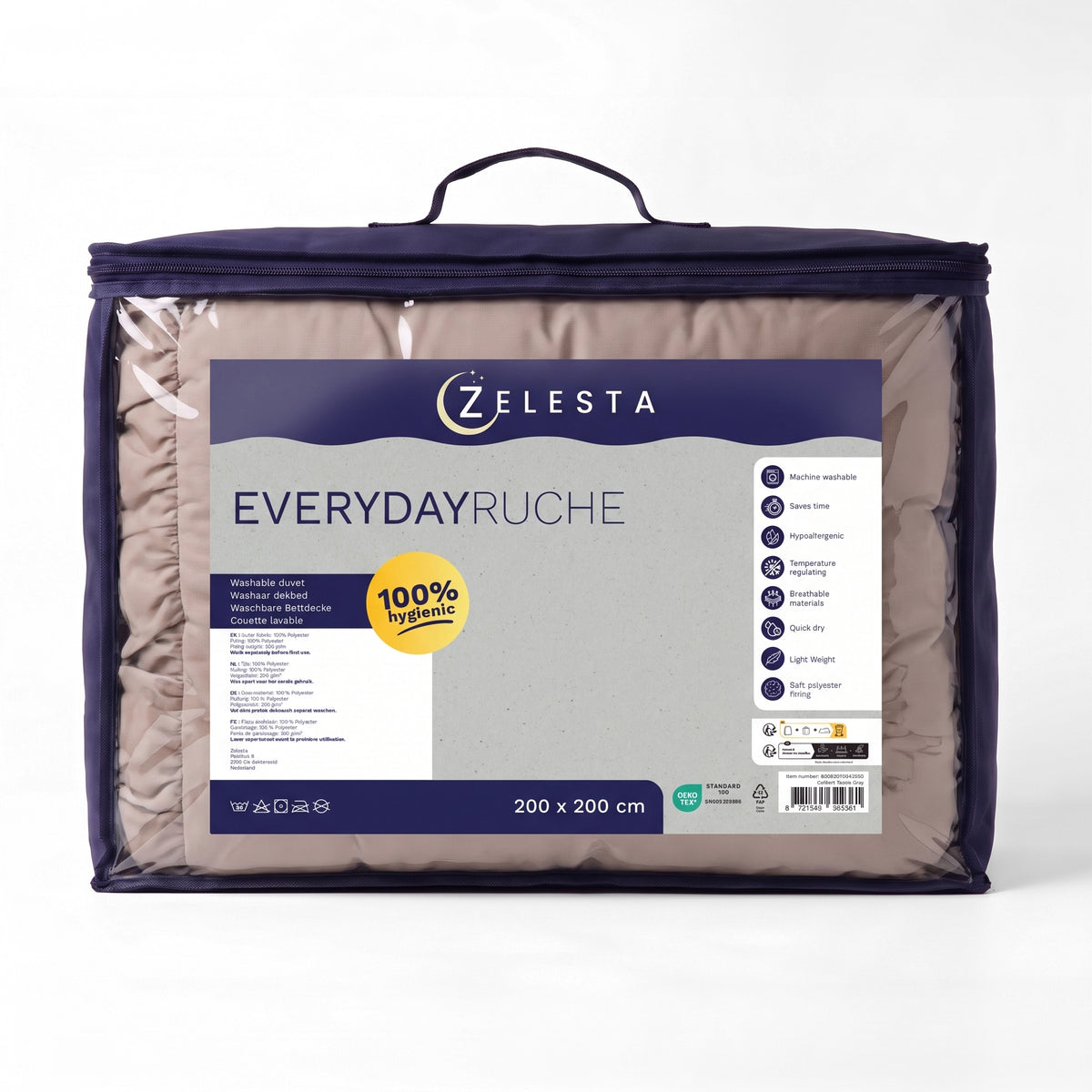 Zelesta Everyday Ruffles Duvet - Khaki