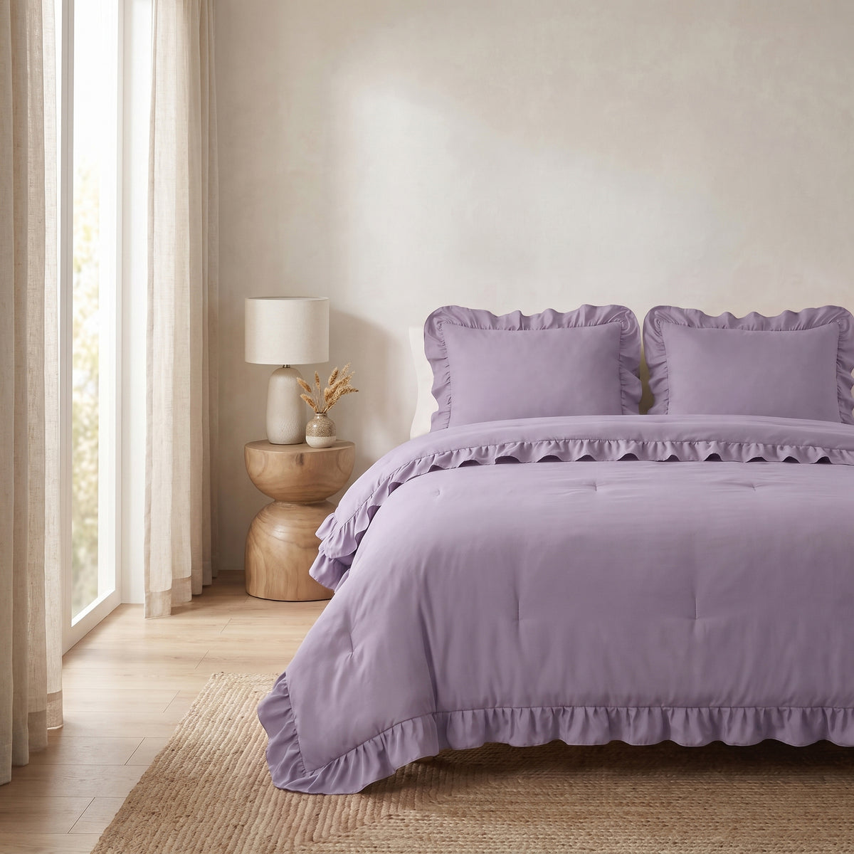 Zelesta Everyday Ruffles Duvet - Lavender