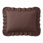 Zelesta Everyday Ruffles Pillowcase Set Of 2 - Peppercorn Brown