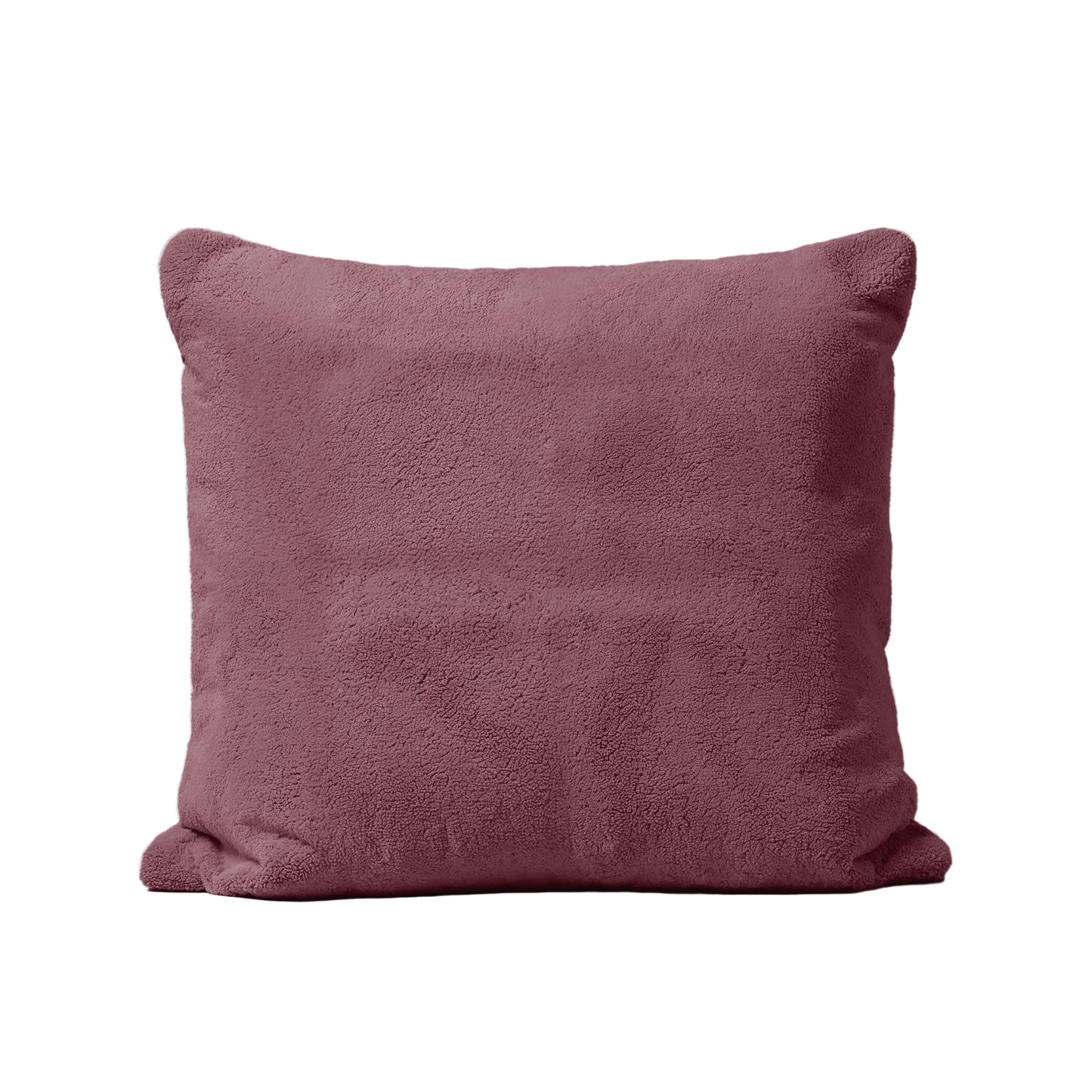 Zelesta Teddy Taies d'oreiller Lot de 2 - Rouge Bordeaux
