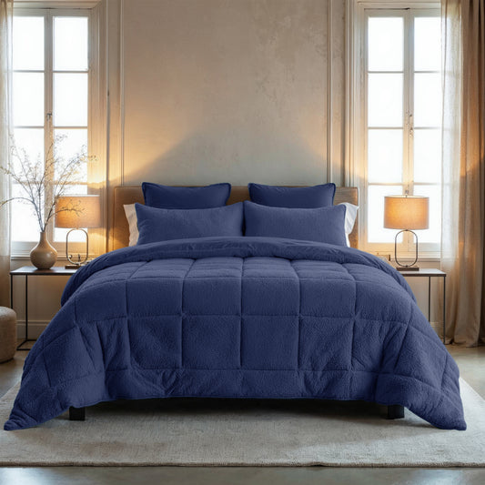 Zelesta Special Teddy Duvet - Marine Blue