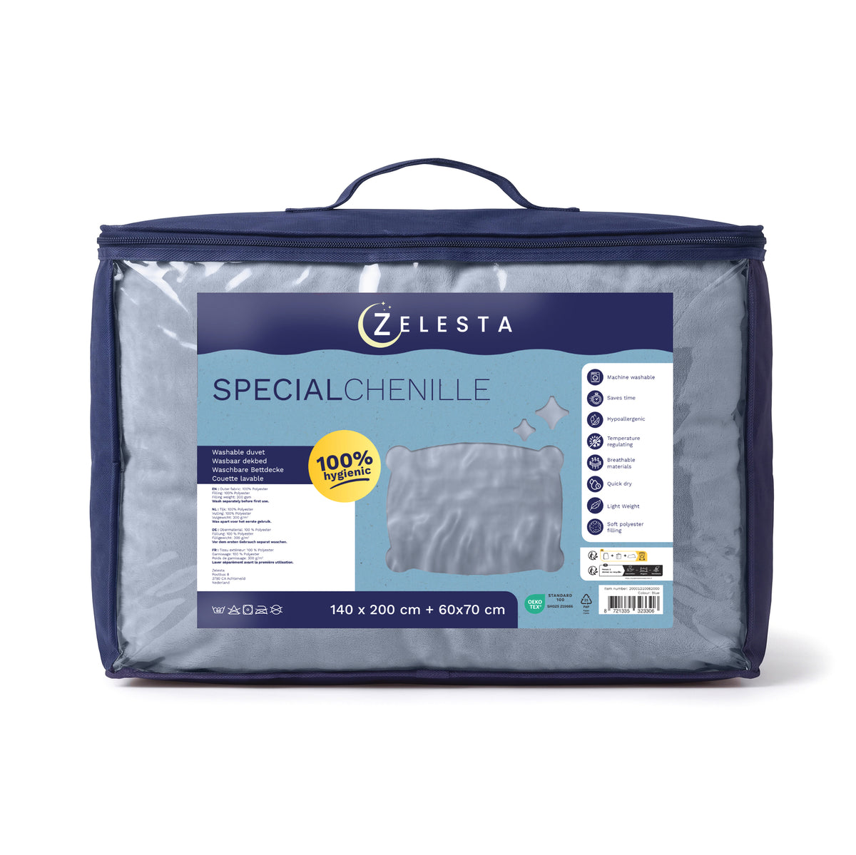 Zelesta Special Kids Chenille Duvet - Ice Blue