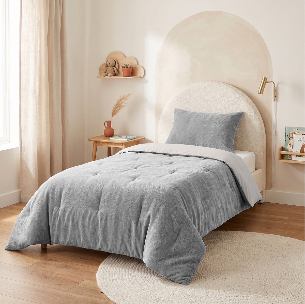 Zelesta Special Kids Chenille Couette - Gris Foncé