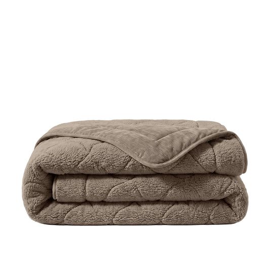 Zelesta Special Teddy Chenille Duvet - Dark Taupe