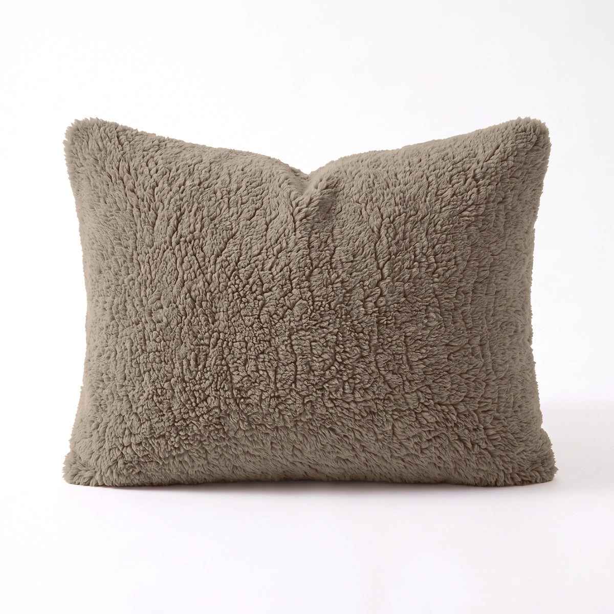 Zelesta Special Teddy Chenille Pillowcase Set Of 2 - Dark Taupe