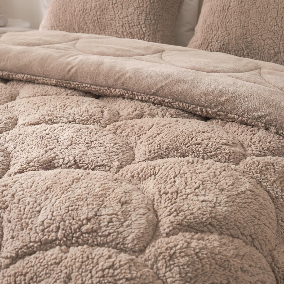 Zelesta Special Teddy Chenille Couette - Vieux Rose
