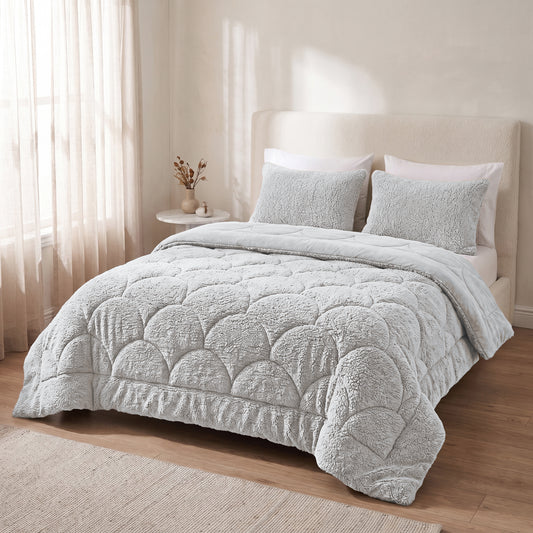 Zelesta Special Teddy Chenille Duvet - Grey