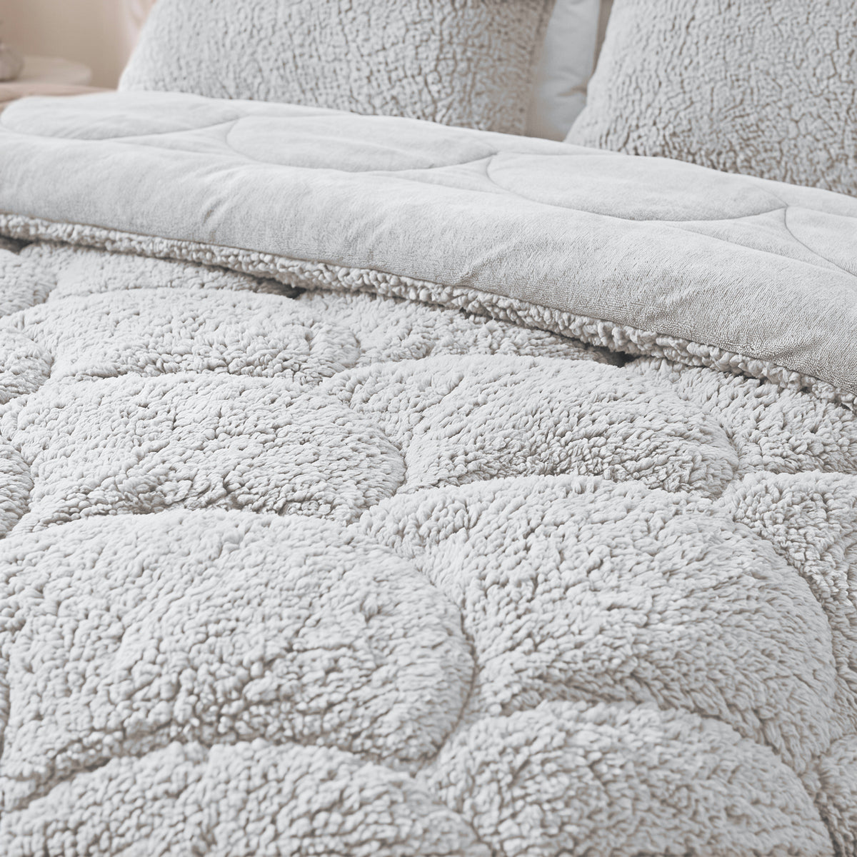 Zelesta Special Teddy Chenille Couette - Gris