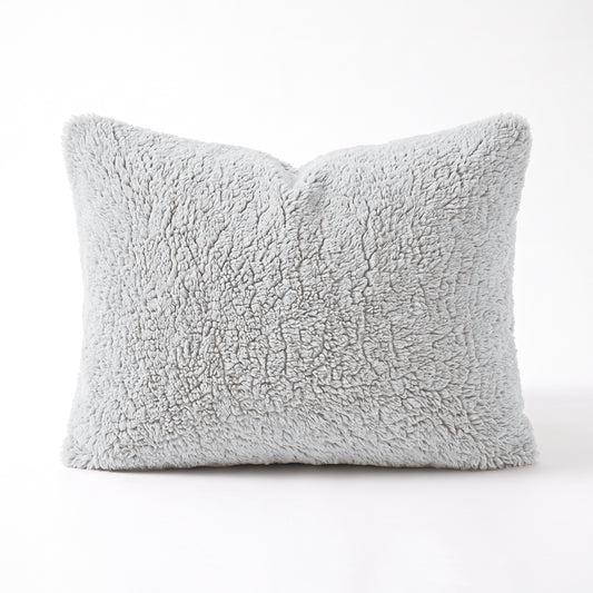Zelesta Special Teddy Chenille Pillowcase Set Of 2 - Grey