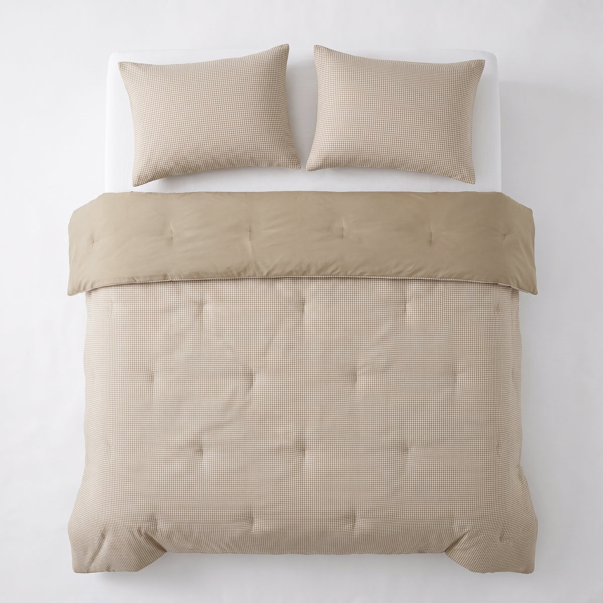 Zelesta Special Waffle Percal Pillowcase Set Of 2 - Brown Mix