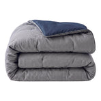 Zelesta Special Waffle Percal Duvet - Marine Blue Mix