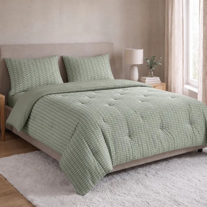 Zelesta Comfort Design Pillowcase Set Of 2 - Olive Stitches