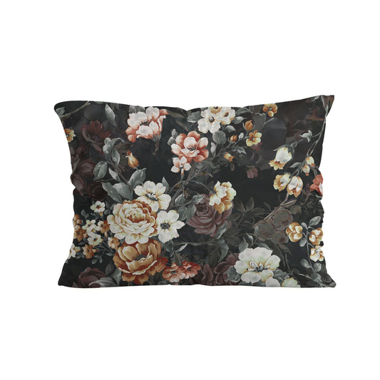 Taie d'Oreiller Zelesta Comfort Design Sans Coutures Lot de 2 - Golden Age Flower Black