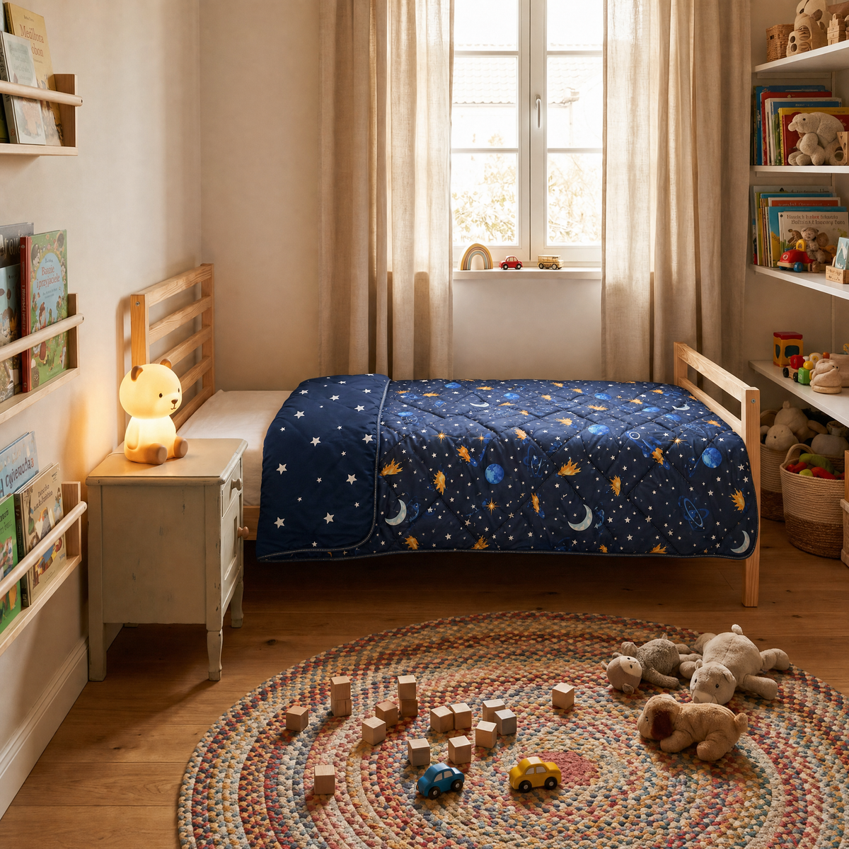 Zelesta Comfort Glow in the Dark Duvet - Space Journey
