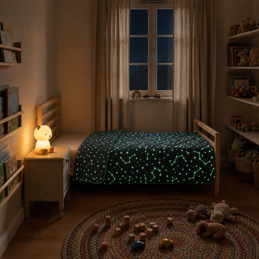 Zelesta Comfort Glow in the Dark Couette - Sous les étoiles