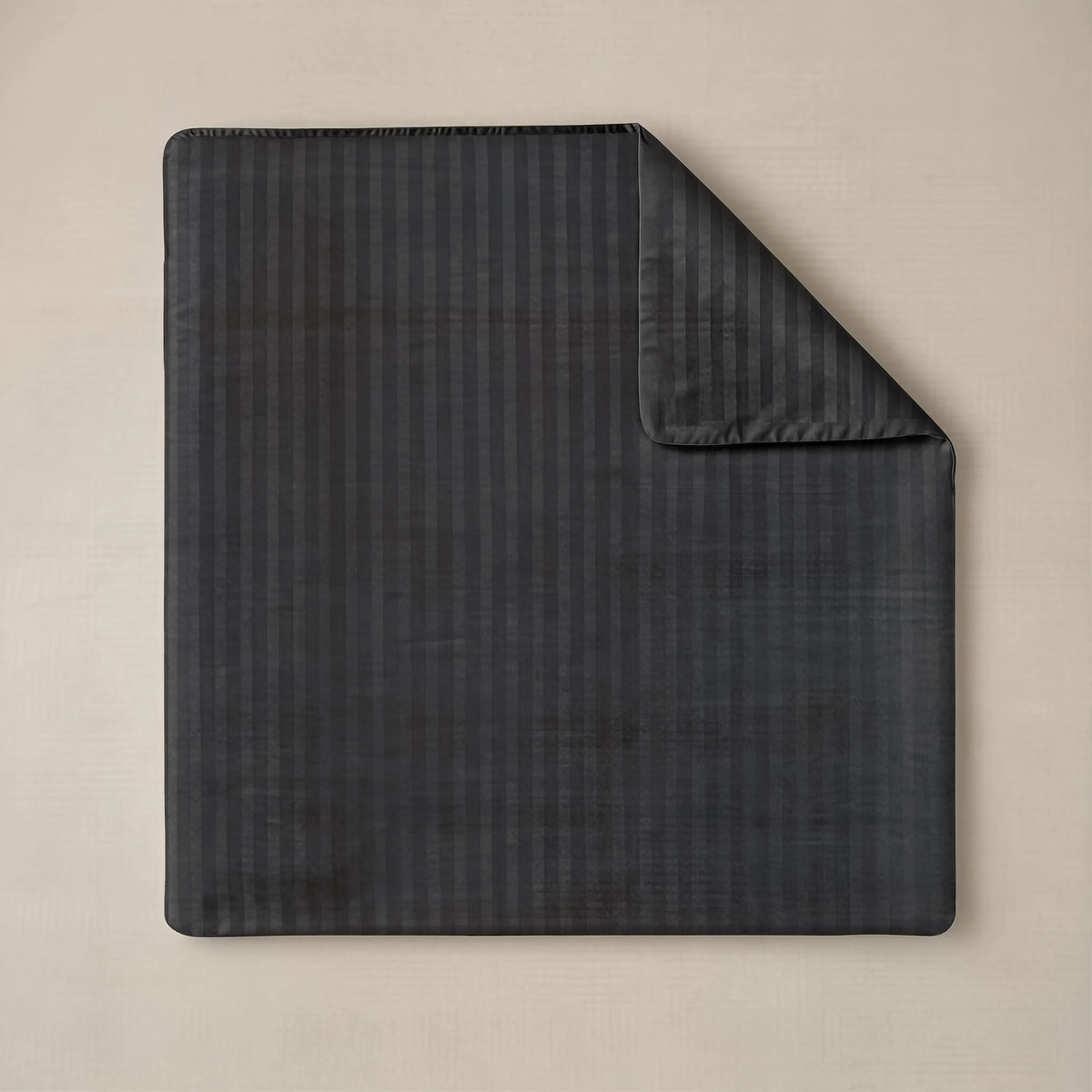 Zelesta Deluxe Hotel Stripe Satin Cotton Couette - Anthracite