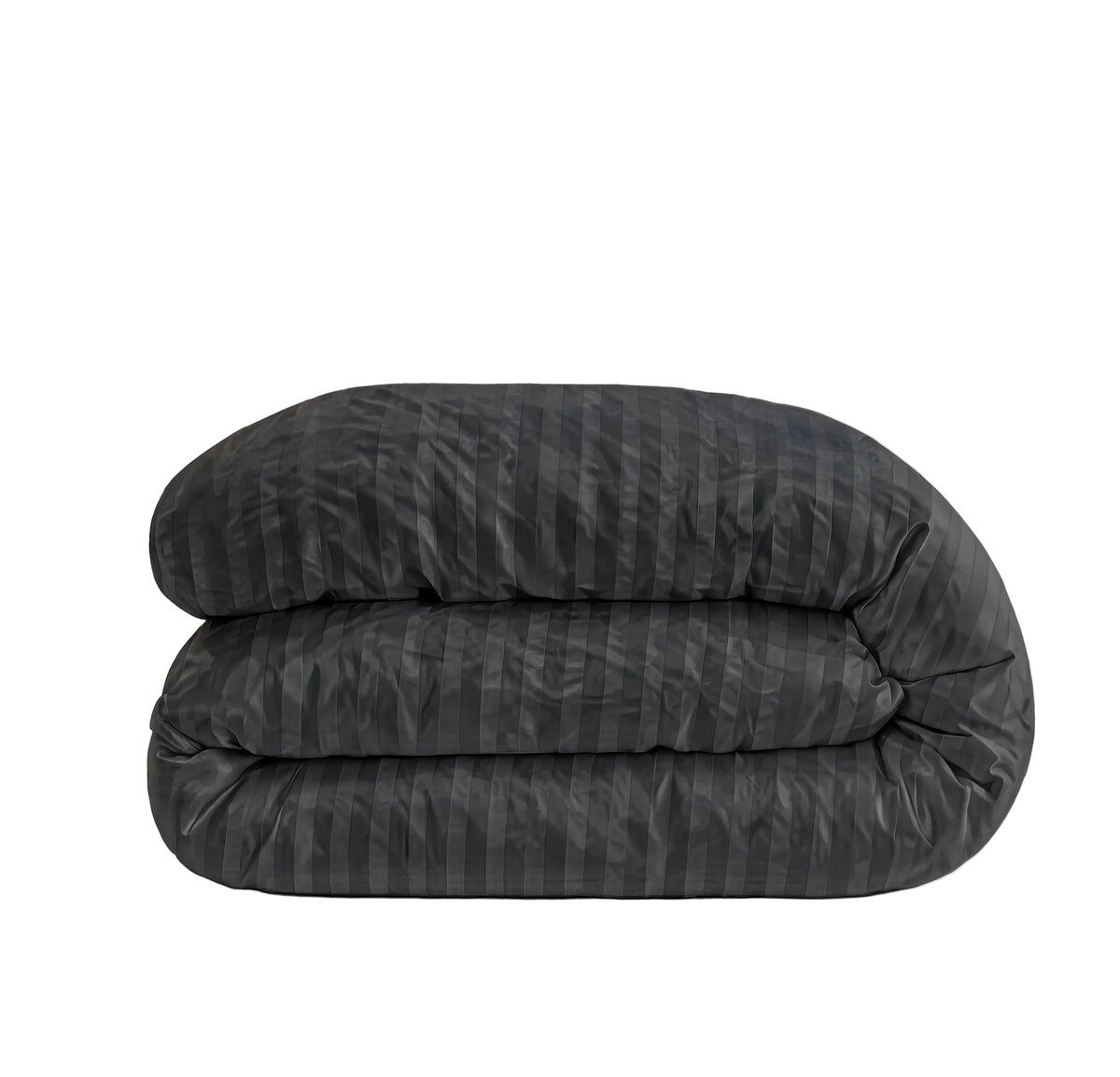 Zelesta Deluxe Hotel Stripe Satin Cotton Couette - Anthracite