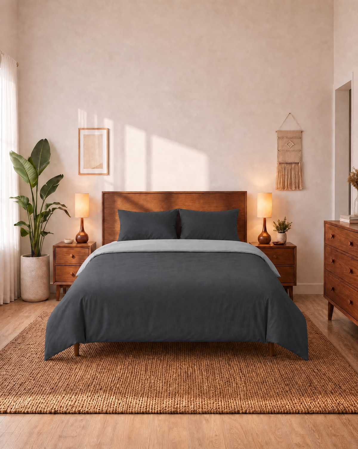 Couette Zelesta Comfort Duo Sans Coutures - Gris & Anthracite