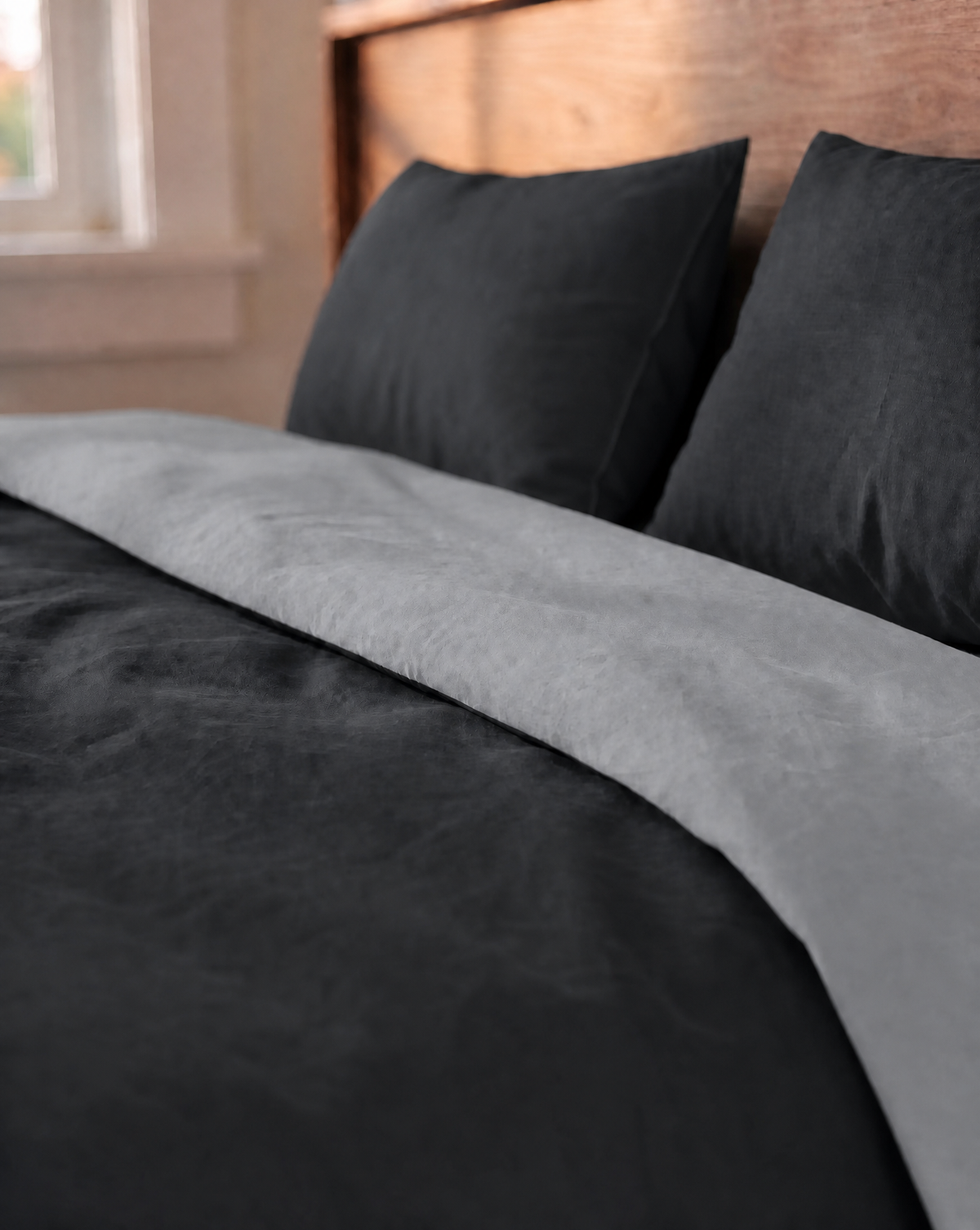 Couette Zelesta Comfort Duo Sans Coutures - Gris & Anthracite