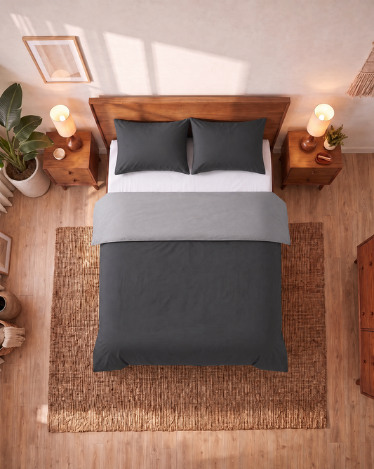 Zelesta Comfort Duo Seamless Duvet - Grey & Anthracite