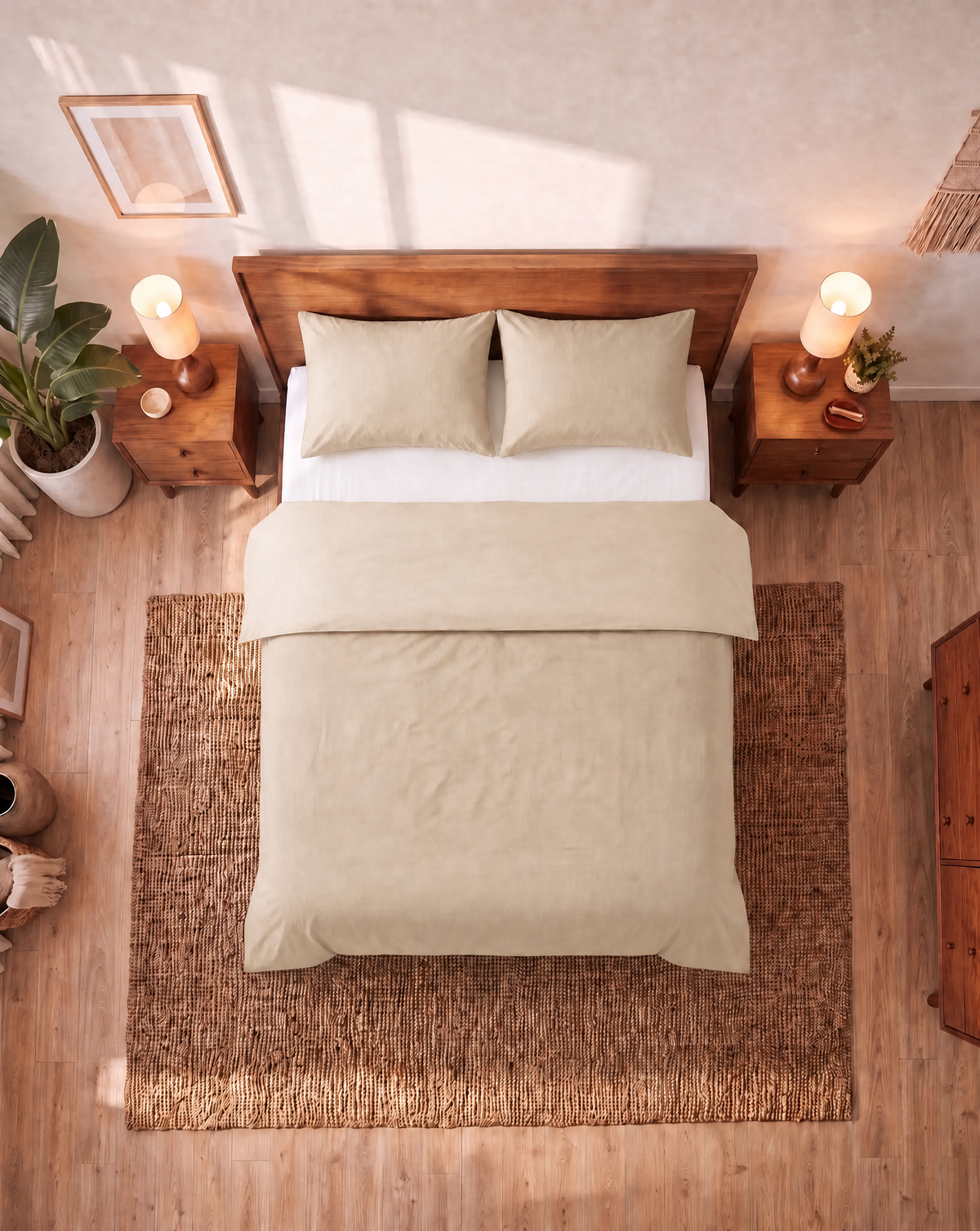 Couette Zelesta Comfort Uni Sans Coutures - Beige