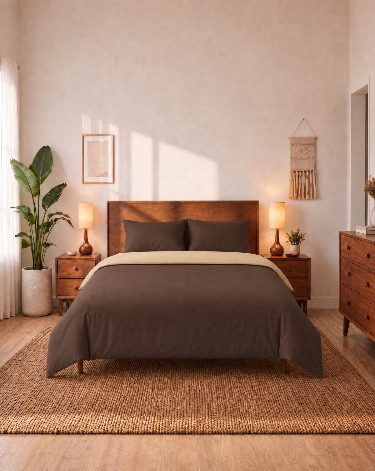 Couette Zelesta Comfort Duo Sans Coutures - Taupe & Marron