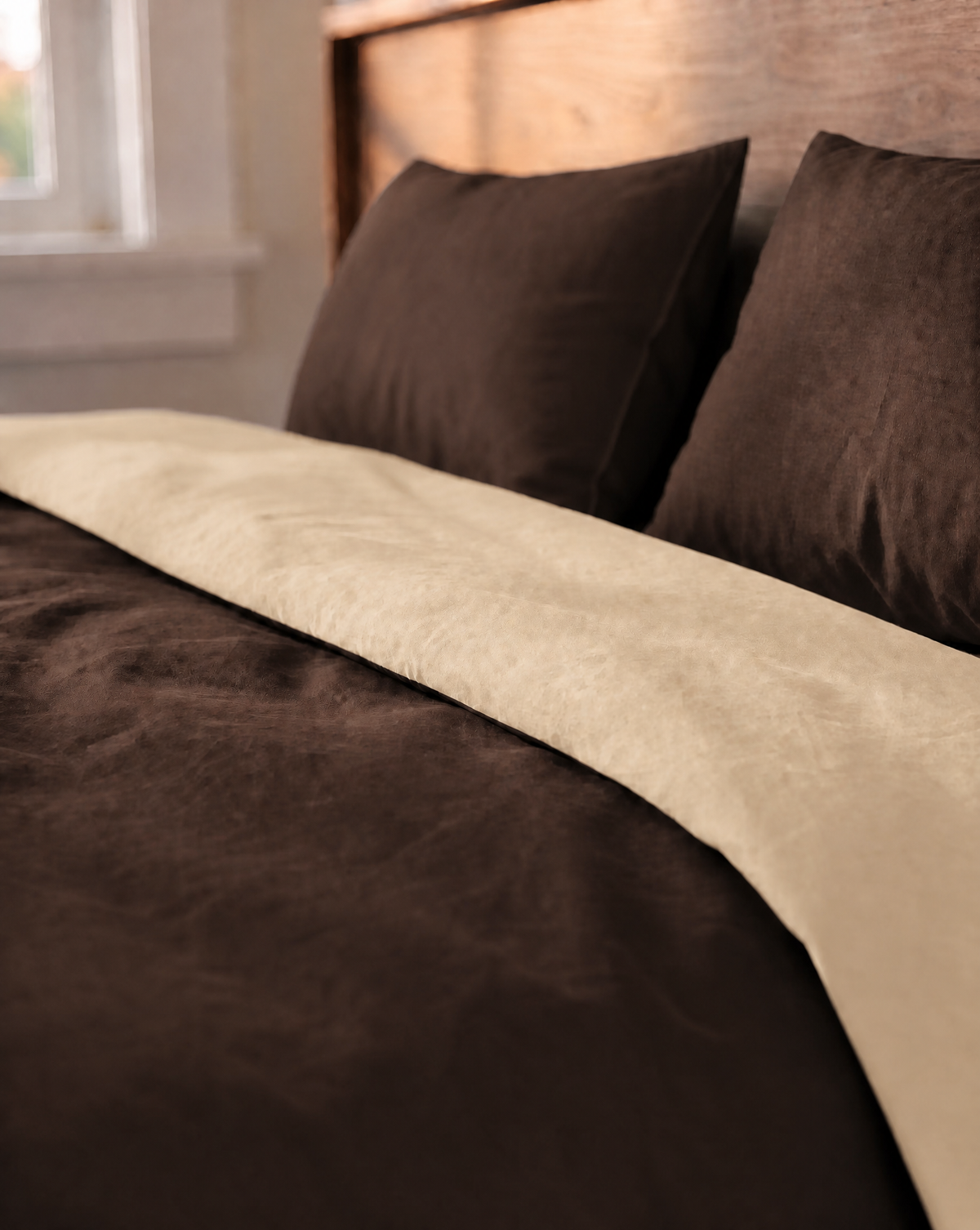 Couette Zelesta Comfort Duo Sans Coutures - Taupe & Marron