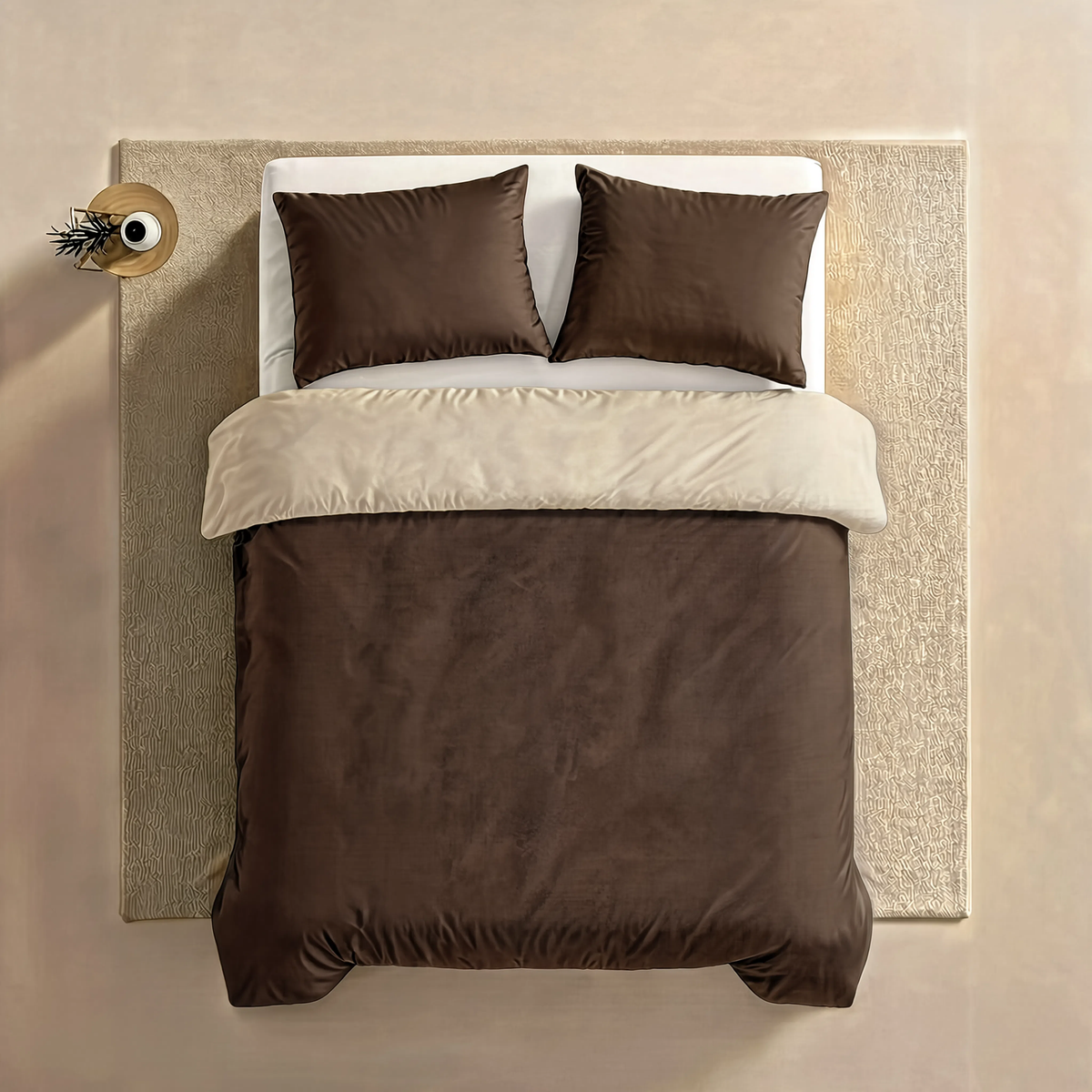 Couette Zelesta Comfort Duo Sans Coutures - Taupe & Marron