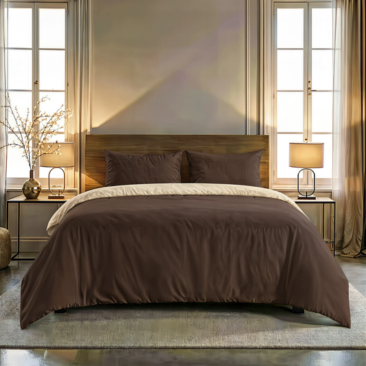 Couette Zelesta Comfort Duo Sans Coutures - Taupe & Marron