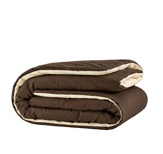 Couette Zelesta Comfort Duo Sans Coutures - Taupe & Marron