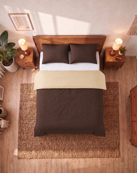 Zelesta Comfort Duo Seamless Duvet - Taupe & Brown