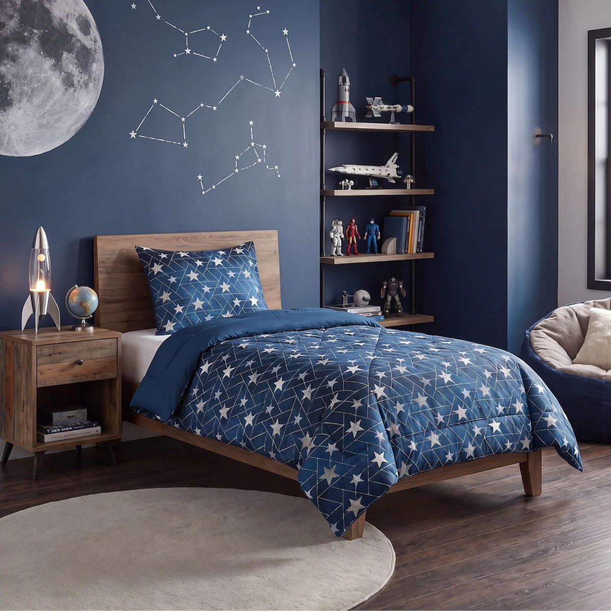 Zelesta Comfort Kids Duvet - Silver Stars
