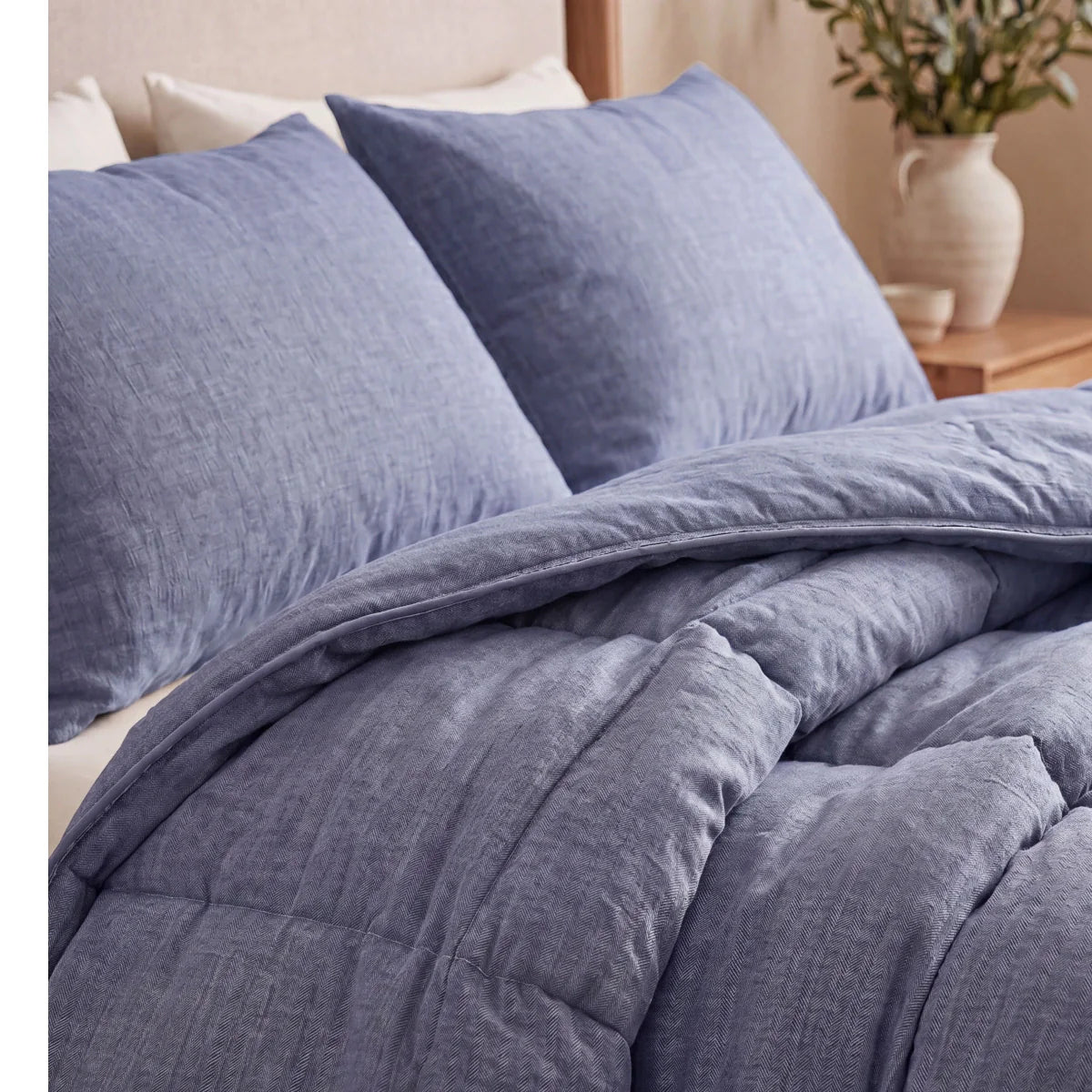 Zelesta Comfort Structure Couette Été - Denim